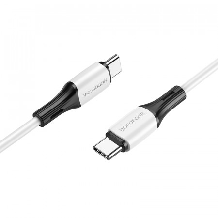 Cablu Borofone BX79 - Type C na Type C - 60W 3A 1 metre white