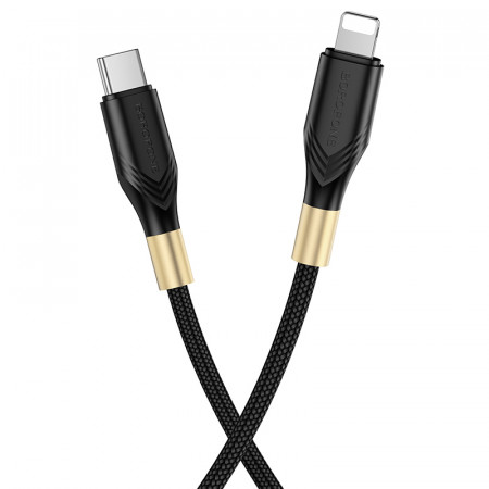 Cablu Borofone BX92 Advantage - Type C to Lightning - PD 20W 1 metre Negru