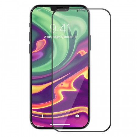 Folie Sticla TempeRosu HARD CERAMIC pentru IPHONE 13/13 PRO Negru