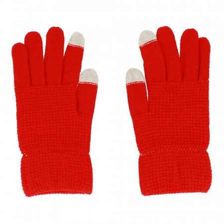 Gloves pentru touch screens design 2 Rosu
