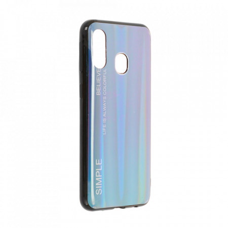 Husa Samsung Galaxy A40 - Husa Gradient Aurora Colorful - Dark Blue
