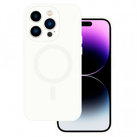 Husa Tel Protect MagSilicone Husa pentru Iphone 15 Plus White