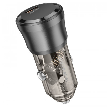 Incarcator Auto Borofone BZ24 Clever - Type C - QC 3.0 PD 20W black