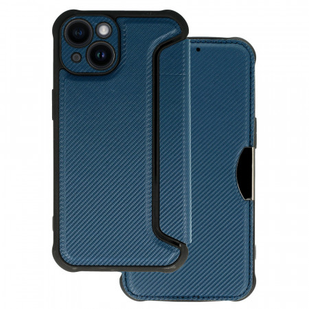 Razor Carbon Book Carcasa pentru Iphone 14 Plus navy