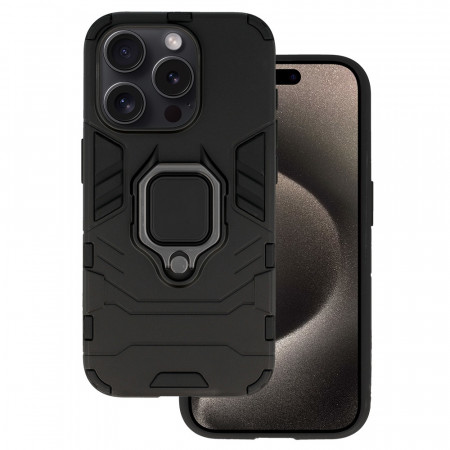 Ring Armor Carcasa pentru Iphone 15 Pro Max Negru