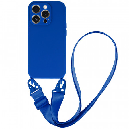 Strap Silicone Case for Iphone 14 Pro Max design 2 blue