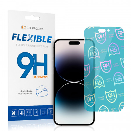 Tel Protect Best Flexible Hybrid Folie Sticla TempeRosu pentru IPHONE 14 PRO MAX