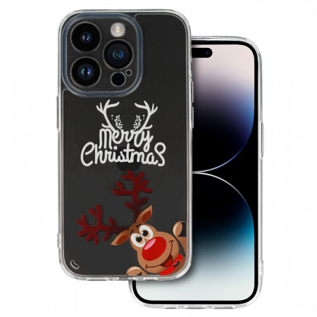 TEL PROTECT Christmas Carcasa pentru Iphone 13 Pro Max Design 1 Clear