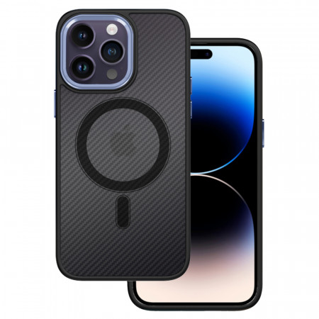 Tel Protect Magnetic Carbon Carcasa pentru Iphone 13 Pro Max Negru-purple
