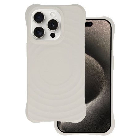 Tel Protect Wave Magsafe Case for Iphone 15 Pro grey