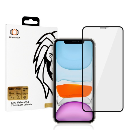 Tempered glass 10X Privacy Titanium for Iphone 11/XR
