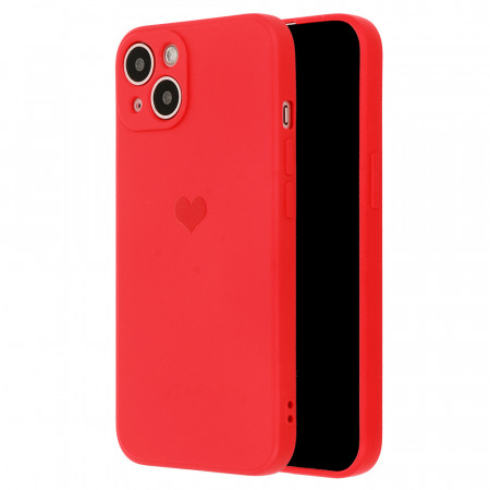 Vennus Silicone Heart Husa pentru Samsung Galaxy A13 5G design 1 rosu