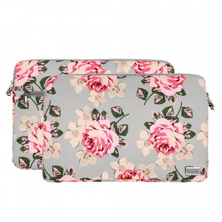 Wonder Sleeve Laptop 17 inches gri and roses