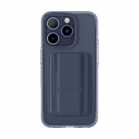 Amazing Thing Titan Pro Mag Wallet Case IP156.7PTWBU for Iphone 15 Pro Max navy with stand
