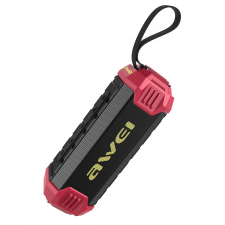 Awei Portable Bluetooth Speaker Y280 waterproof IPX4 with radio Black-red