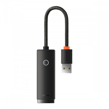 Baseus Adapter Lite Series - USB to RJ45 - 100 Mbps (WKQX000001) Negru