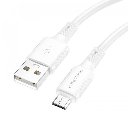 Borofone Cable BX80 Succeed - USB to Micro USB - 2,4A 1 metre white
