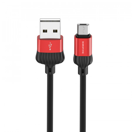 Borofone Cablu BX28 Dignity - USB to Micro USB - 2,4A 1 metru rosu