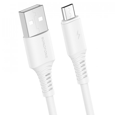 Borofone Cablu BX47 Coolway - USB to Micro USB - 2,4A 1 metre white