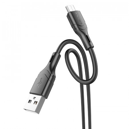 Cablu Borofone BX99 Method - USB to MicroUSB - 2,4A 1 metre Negru