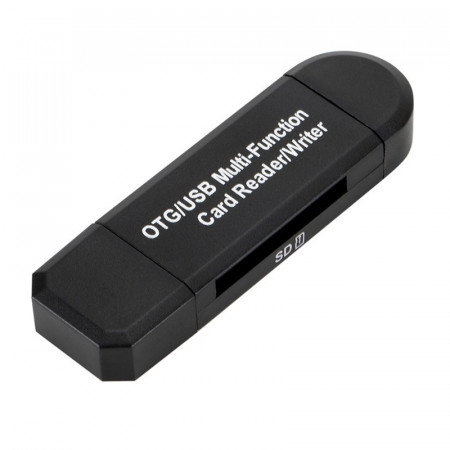 Card reader CR03 OTG Micro SD + SD - Micro USB + USB