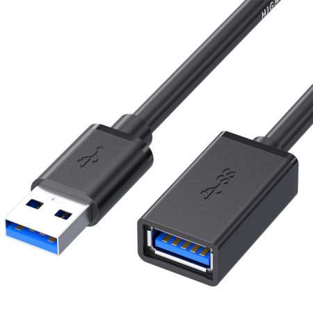 Extension Cablu - USB to USB 3.0 - 5 metres Negru