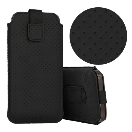 HIT Pouch Case (Size XXL) for Samsung S23 Ultra/S22 Ultra/M33/M23/A14 5G/Xiaomi Redmi 12C design 4 black