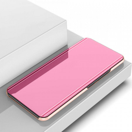 Husa Huawei P Smart PLUS 2019 Book Cover Clear View Stand Rose