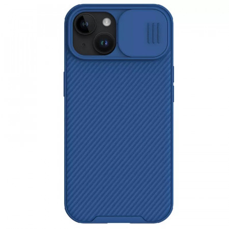 Husa NillkinCamShield Pro PC+TPU pentru Iphone 15 Plus Albastru