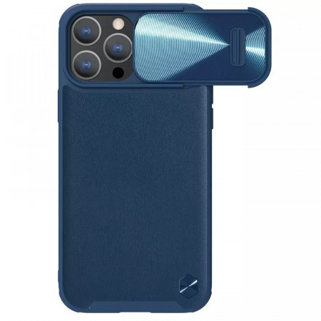 Husa NillkinCamShield S Leather Magnetic pentru Iphone 14 Pro Albastru