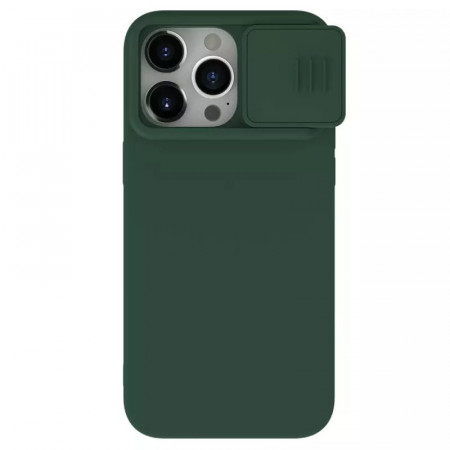 Husa Silicon NillkinCamShield Silky pentru Iphone 15 Pro Max green