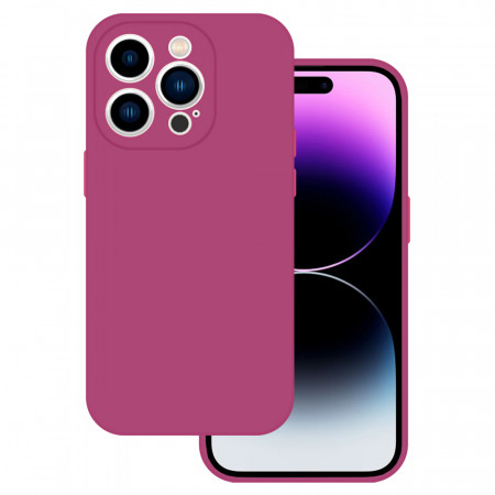 Husa Tel Protect Silicone Premium pentru Iphone 14 Pro Max raspberry