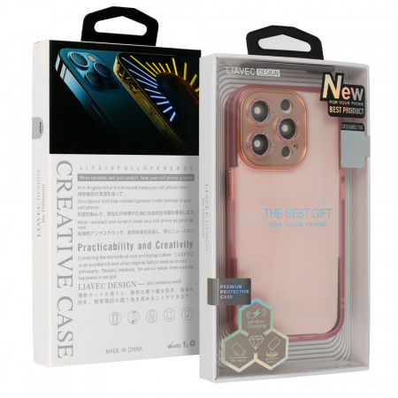 Liavec AG Matte Series Case for Iphone 15 Plus light pink