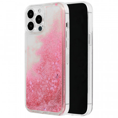 Liquid Heart Case for Iphone 12 Pro Max Rose gold