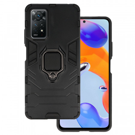 Ring Armor Carcasa pentru Xiaomi Redmi Note 11 Pro/Note 11 Pro 5G Negru