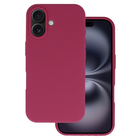 Silicone Lite Case for Iphone 16 Plus burgundy