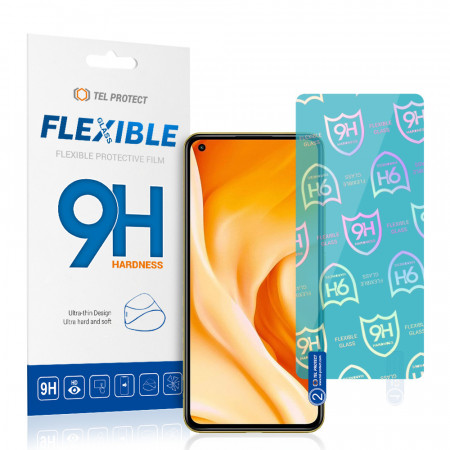 Tel Protect Best Flexible Hybrid Tempered Glass for XIAOMI MI 11 LITE 4G/5G