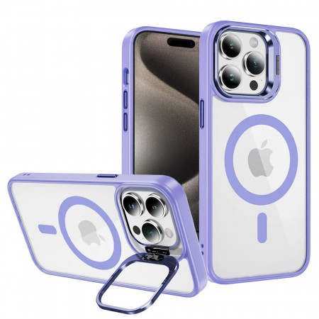 Tel Protect Kickstand Magsafe Case for Iphone 13 light purple