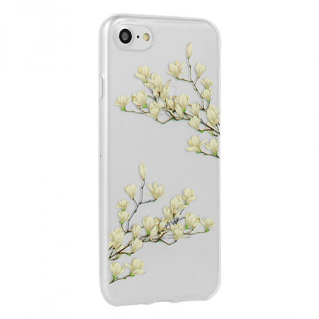 Telone Floral Husa Silicone pentru Iphone XS MAX Magnolia
