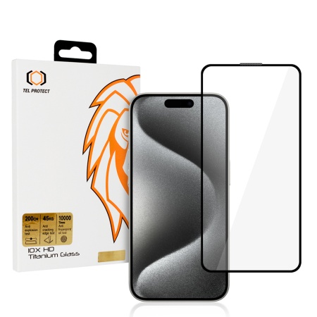 Tempered glass 10X HD Titanium for Iphone 15 Pro Max