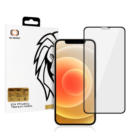 Tempered glass 10X Privacy Titanium for Iphone 12/12 Pro