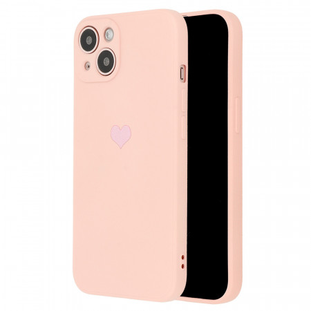 Vennus Silicone Heart Husa pentru Samsung Galaxy A13 5G design 1 pink