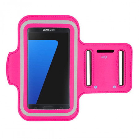 Armband SLIM Case for iPhone 12Pro Max/13Pro Max/14 Plus/14 Pro Max/Samsung A22/A32/A52/A52s/S20 FE/S20 Plus/S21 Plus/S22 Plus (6,0 Inches) PINK