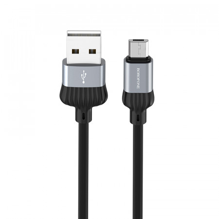 Borofone Cablu BX28 Dignity - USB to Micro USB - 2,4A 1 metru gri