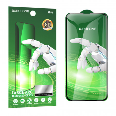 Borofone Tempered glass BF8 Diamond Armor Full Screen 5D Large Arc for Iphone 14 Plus/13 Pro Max - 10 pieces