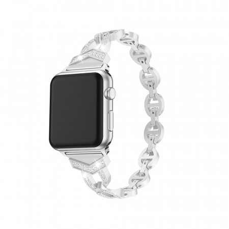 Bracelet loop for Apple Watch 42/44/45 design 3 silver