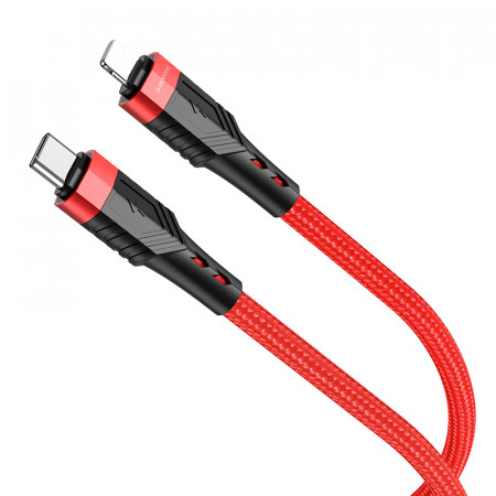 Cablu Borofone BU35 Influence - Type C to Lightning - PD 20W 1,2 metres Rosu