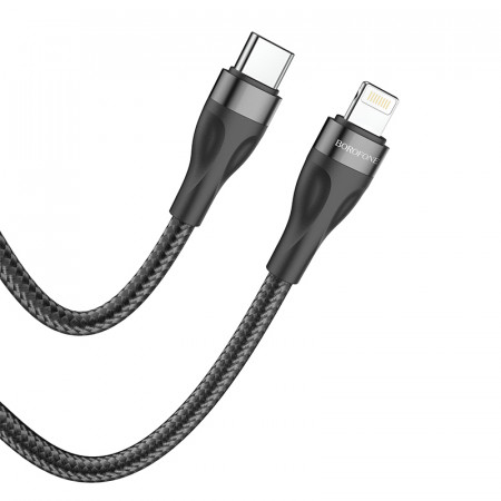 Cablu Borofone BX61 Source - Type C to Lightning - PD 20W 1 metre Negru