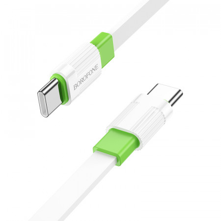 Cablu Borofone BX89 Union - Type C to Type C - PD 60W 1 metre white-green