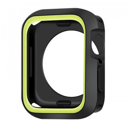 Case for Apple Watch 45mm Silicone black-green